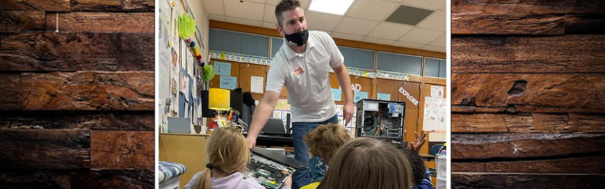 GRIT Technologies Visits the Classroom. Jason Zurro Dawson Elementary School’s Career Day